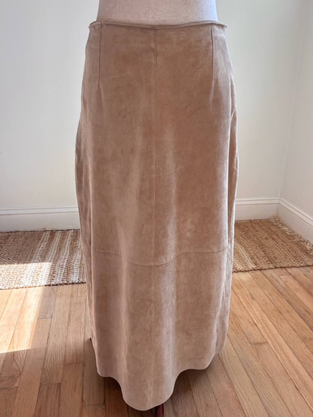 Siena Studio Light Tan Suede Leather Skirt 6